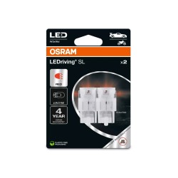 OSRAM LED autožiarovky LEDriving SL W21W, červená