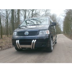 VW Transporter T5 03-10 - nerez chrom predný ochranný rám 