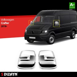 Chrómové kryty zrkadiel Volkswagen Crafter II