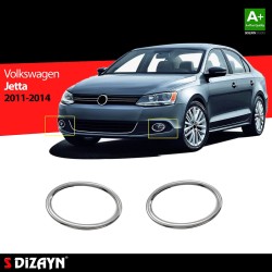 Nerez rámčeky hmlovky Volkswagen Jetta A6
