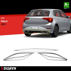 Nerez lišty koncoviek výfuku Volkswagen Polo AW FL
