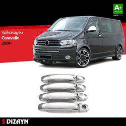 Nerez kryty kľučiek Volkswagen T5 Caravelle - 8 ks