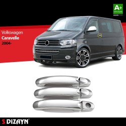 Nerez kryty kľučiek Volkswagen T5 Caravelle - 6 ks