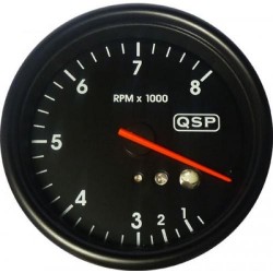 Prídavný budík QSP - Otáčkomer 8000 rpm REV + RECALL