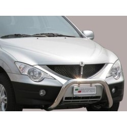 SsangYong Actyon Sports nerezový predný ochranný rám 76mm