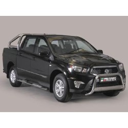 SsangYong Actyon Sports FL nerezový predný ochranný rám 63mm