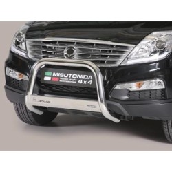 SsangYong Rexton W nerezový predný ochranný rám 63mm