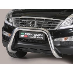 SsangYong Rexton W nerezový predný ochranný rám 76mm