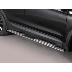 Nerez bočné dizajnové nášľapy Hyundai Santa Fe III