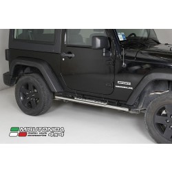 Nerez bočné dizajnové nášľapy JEEP Wrangler