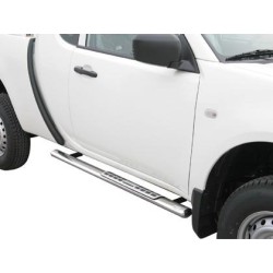 Nerez bočné dizajnové nášľapy Mitsubishi L200 IV FL, Club Cab