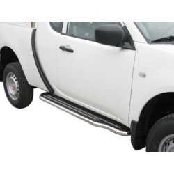 Bočné nerezové nášľapy Mitsubishi L200 IV FL, Club Cab