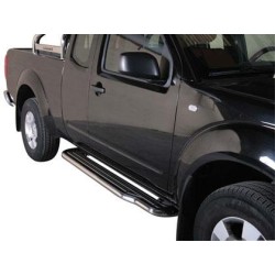 Bočné nerezové nášľapy Nissan Navara II, King Cab