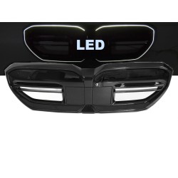 BMW G60/G61 2023-> - Predná maska ​​čierna lesklá s LED