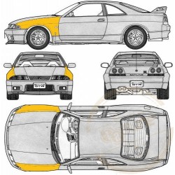 Blatníky - Nissan Skyline R33 GTS 93-98 2-dv.coupe