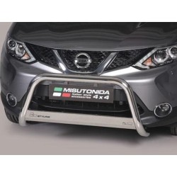 Nissan Qashqai II nerezový predný ochranný rám 63mm