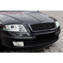 Škoda Octavia II 2004-2008 - Predná maska ​​s čiernou plastovou mriežkou