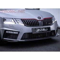 Škoda Octavia III RS facelift - nástavce predného nárazníka 3ks