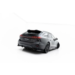Audi A6 C9 S-Line benzín/hybrid, spojler pod zadný nárazník v.3 s rebrovaním a krídelkami, Maxton design