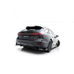 Audi A6 C9 S-Line benzín/hybrid, spojler pod zadný nárazník v.4 s rebrovaním a krídelkami, Maxton design