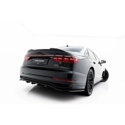 Audi A8 D5 Facelift S-Line Long, spojler pod zadný nárazník s rebrovaním, Maxton design