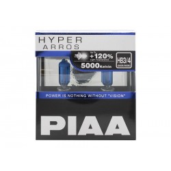 Autožiarovky PIAA Hyper Arros 5000K HB3 / HB4 - o 120 percent vyššiu svietivosť, jasne biele svetlo