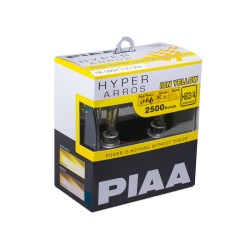 Autožiarovky PIAA Hyper Arros Ion Yellow 2500K HB3/HB4 - teplé žlté svetlo 2500K na použitie v extrémnych podmienkach