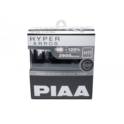 Autožiarovky PIAA Hyper Arros 3900K H11 - o 120 percent vyššiu svietivosť, zvýšený jas
