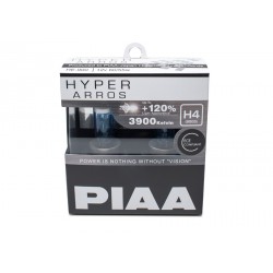 Autožiarovky PIAA Hyper Arros 3900K H4 - o 120 percent vyššiu svietivosť, zvýšený jas