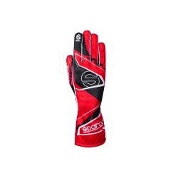 Kartingové rukavice Sparco K-ARROW+, s homologáciou FIA, farba červeno-čierna