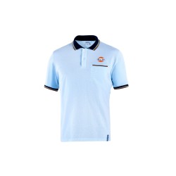Sparco polo tričko Gulf s náprsným vreckom, farba svetlo modrá