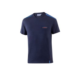 Sparco tričko TOP s prúžkami Martini Racing, farba modrá