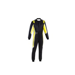 Závodná kombinéza Sparco SPRINT MY2025, s homologáciou FIA + SFI, farba čierno-žltá