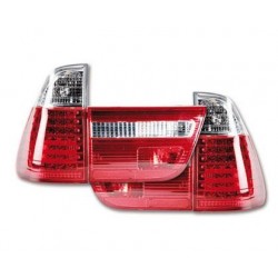 BMW X5 Zadné LED svetlá prevedenie Červené-číre