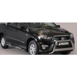 SsangYong Actyon Sports FL - Nerezový predný ochranný rám 63mm