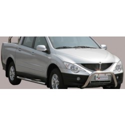 SsangYong Actyon Sports - Nerezový predný ochranný rám 76mm