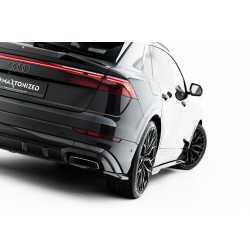 Audi Q8 S-Line Mk1 Facelift 2023-, karbónové bočné difúzory pod zadný nárazník, Maxton Design