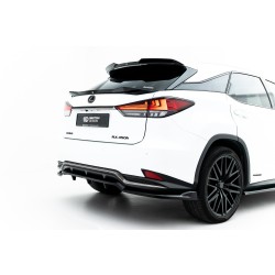 Lexus RX Mk4 F-Sport Facelift, stredový spojler pod zadný nárazník s rebrovaním, Maxton Design