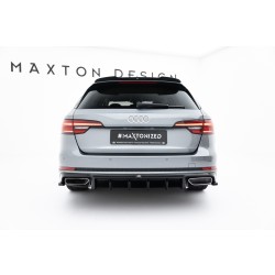 Audi A4 B9 S-Line Sedan/Avant, vložka zadného nárazníka, Maxton design