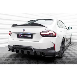 BMW rad 2 G42 Coupe M-Pack 2021-, vložka zadného nárazníka, Maxton Design