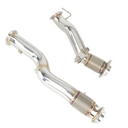 Nerezová downpipe pre BMW X3 X4 F97 F98 S58 2019-2024 USA