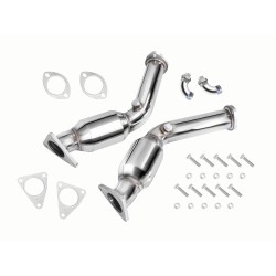 Nerezová downpipe pre Nissan 370z 2009-2017 + silencer