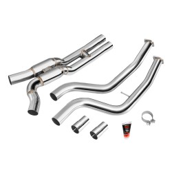 Nerezová downpipe pre Racing BMW M2 CS/M2 Competition F87 S55 GPF/OPF + silencer