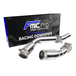 Nerezová downpipe pre BMW F80 M3 S55 USA with High-Flow Catalytic
