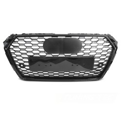 Audi A4 B9 2015-2019 - Predná maska ​​SPORT čierna lesklá s PDC