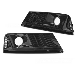 Audi A4 B9 2015-2019 - Rámčeky hmlovky ČIERNE LESKLÉ