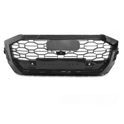 Audi Q8 2018-2023 - Predná maska ​​ČIERNA LESKLÁ s PDC