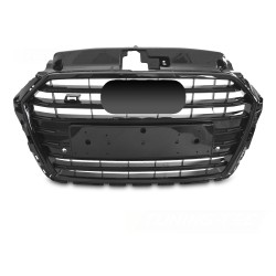 Audi A3 8V 2017-2020 - Predná maska ​​ŠPORT S ŠTÝL ČIERNA LESKLÁ s PDC