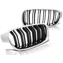 BMW F30 / F31 10.11- M3 LOOK CHROME BLACK - predná maska