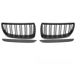 BMW E90/E91 2005-2008 - Predná maska ​​double bar ČIERNA MATNÁ